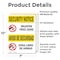 Signmission Weapon Free Zone Bilingual OSHA Security Notice Sign, Vinyl Decal, 7in W x 10in L, 2PK OS-2PACK-SN-D-710-L-11684 - alternate 6
